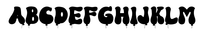 GroovyBalloon-4 Font UPPERCASE