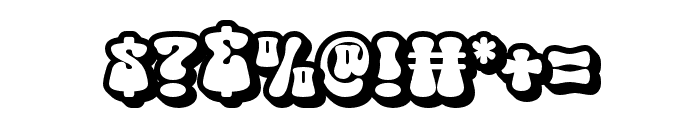 GroovyBeach-Extrude Font OTHER CHARS