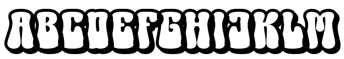 GroovyBeach-Extrude Font UPPERCASE