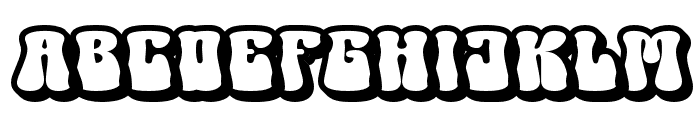 GroovyBeach-Extrude Font LOWERCASE