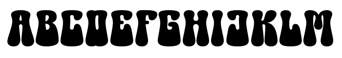 GroovyBeach-Regular Font UPPERCASE