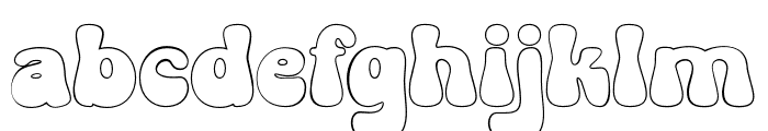 GroovyOrangeOutline-Regular Font LOWERCASE