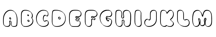 GroovyOutline-Regular Font LOWERCASE