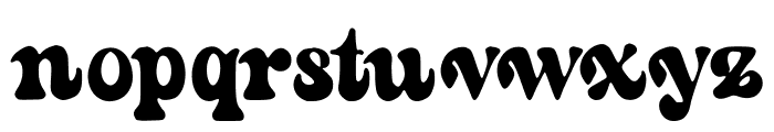 Groovy_Puff Font LOWERCASE