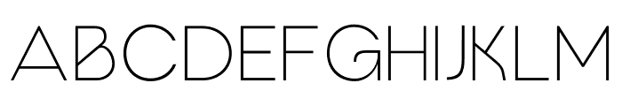 Gropio Typeface ExtraLight Font UPPERCASE