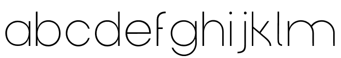 Gropio Typeface ExtraLight Font LOWERCASE