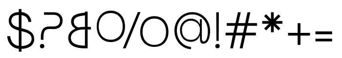 Gropio Typeface Light Font OTHER CHARS