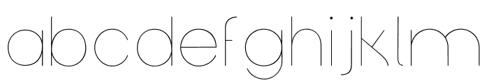 Gropio Typeface Thin Font LOWERCASE
