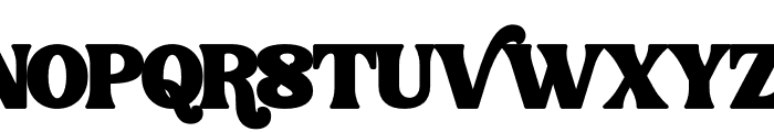 Groter Retro Outline Outline Font UPPERCASE