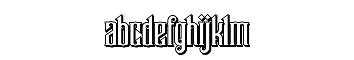 Grotesque Shadow A FD Font LOWERCASE