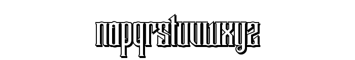 Grotesque Shadow A FD Font LOWERCASE