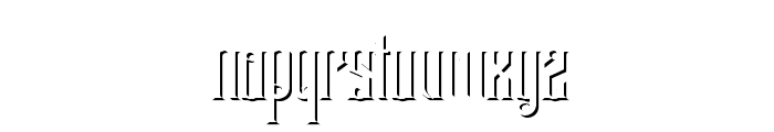 Grotesque Shadow B FD Font LOWERCASE