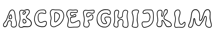 GrowFine-Outline Font UPPERCASE