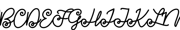 Growing Script Bold Font UPPERCASE