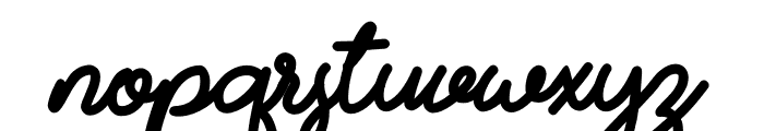 Growing Script Bold Font LOWERCASE