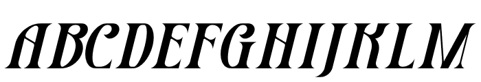 Grozery Italic Font UPPERCASE