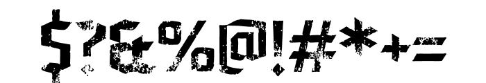 Grublack Grunge Font OTHER CHARS