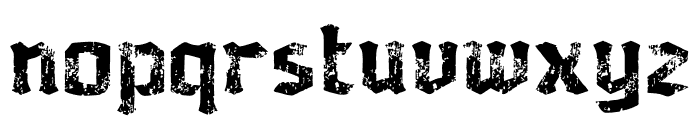 Grublack Grunge Font LOWERCASE