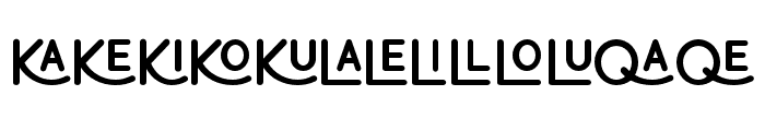 Grunell-Ligature Font UPPERCASE