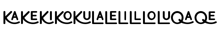Grunell-Ligature Font LOWERCASE