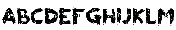 Grunge Brush Regular Font UPPERCASE