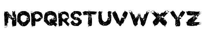 Grunge Brush Regular Font UPPERCASE