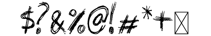 Grunge Crayon Font OTHER CHARS
