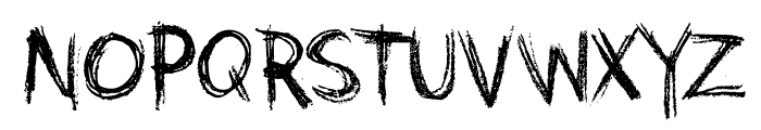 Grunge Crayon Font LOWERCASE