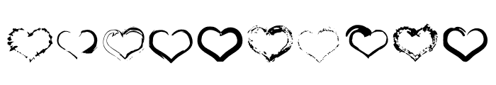 Grunge Hearts Font OTHER CHARS