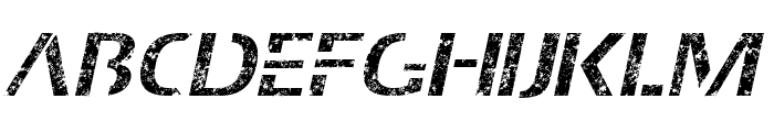 Grunge Italic Font UPPERCASE