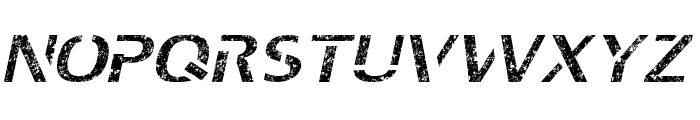Grunge Italic Font UPPERCASE