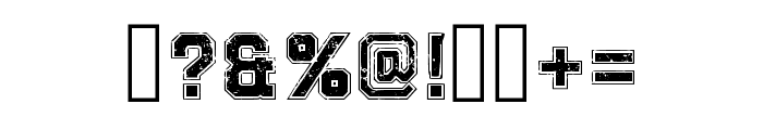 Grunge Jersey Regular Font OTHER CHARS