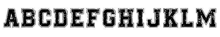 Grunge Jersey Regular Font UPPERCASE