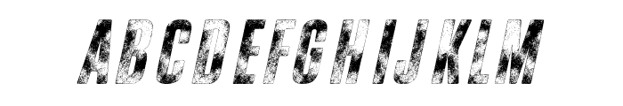Grunge Master Italic Font UPPERCASE