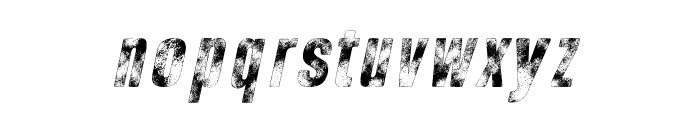 Grunge Master Italic Font LOWERCASE
