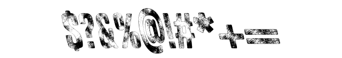 Grunge Master Retalic Font OTHER CHARS