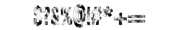 Grunge Master Font OTHER CHARS