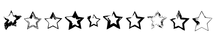 Grunge Stars Font OTHER CHARS