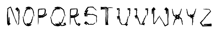 Grunge Tech Font UPPERCASE