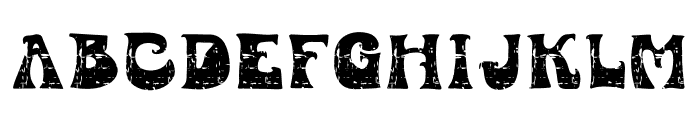 Grunge Vintage Font UPPERCASE