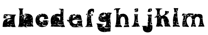 Grunge Vintage Font LOWERCASE