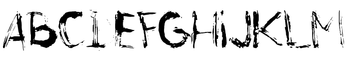 Grunge display font Font UPPERCASE