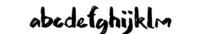 Grusty Brushes Regular Font LOWERCASE