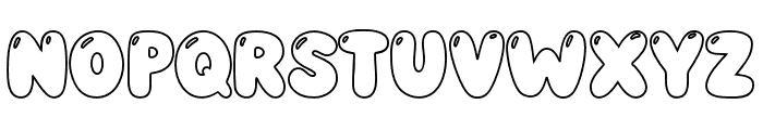 Guby Bambam Shine Outline Font UPPERCASE