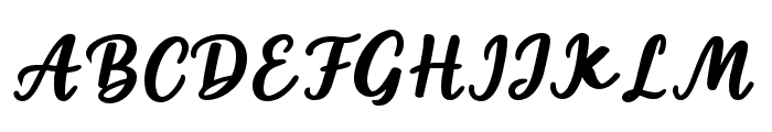 Guchie Bold Font UPPERCASE