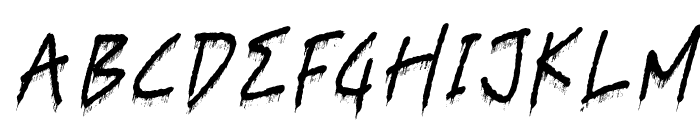 Guilty Chaos Italic Font LOWERCASE