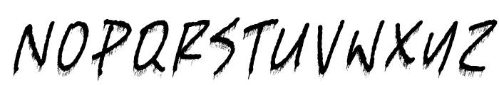 Guilty Chaos Italic Font LOWERCASE