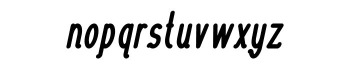 Guitar Electric Italic Font LOWERCASE