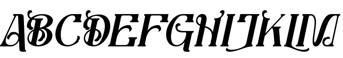 GuitarRocker-Italic Font UPPERCASE