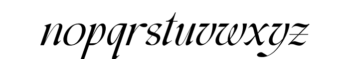 Gumarang Italic Font LOWERCASE